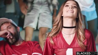 Blacked – Molly Little – Gets Passed Around In 6 BBC Gangbang