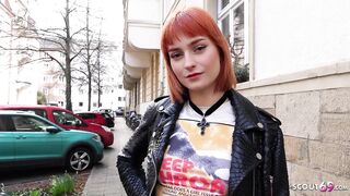 GERMAN SCOUT – Skinny Crazy Redhead Teen Dolly Dyson get Rough Fucked at Model Job